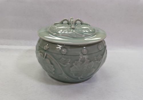 茶道具　樹窯　青磁貫入水指 Amazon.co.jp: 茶道具 樹窯 青磁貫入水指 : おもちゃ